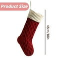 thumbnail image 3 of Christmas Stockings,18Inches Large Cable Knitted Stocking Personalized Xmas Hanging Stocking Decorations for Holiday Christmas Party Family Decor (Red White Green), 3 of 9