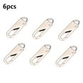 thumbnail image 1 of 6Pcs Metal Zipper Head,Universal Repair Zipper Head Replacement for Luggage Clothes Bag Zipper Pull Tab Fixer, 1 of 6