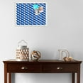 thumbnail image 3 of PinPix 22x16 Custom Cork Bulletin Board Baus Blue Beige Poster Board Has a Fabric Style Canvas Finish, Framed in Baus Blue Beige, by ArtToFrames (PinPix-1532), 3 of 5