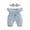 Blue, variant on BemeyourBBs Newborn Baby Girl Spring Summer Fall Clothes Infant Baby Girl Waffled Romper One Piece Outfit Ruffled Flying Short Sleeve Front Bow Stripes Jumpsuit with Headband