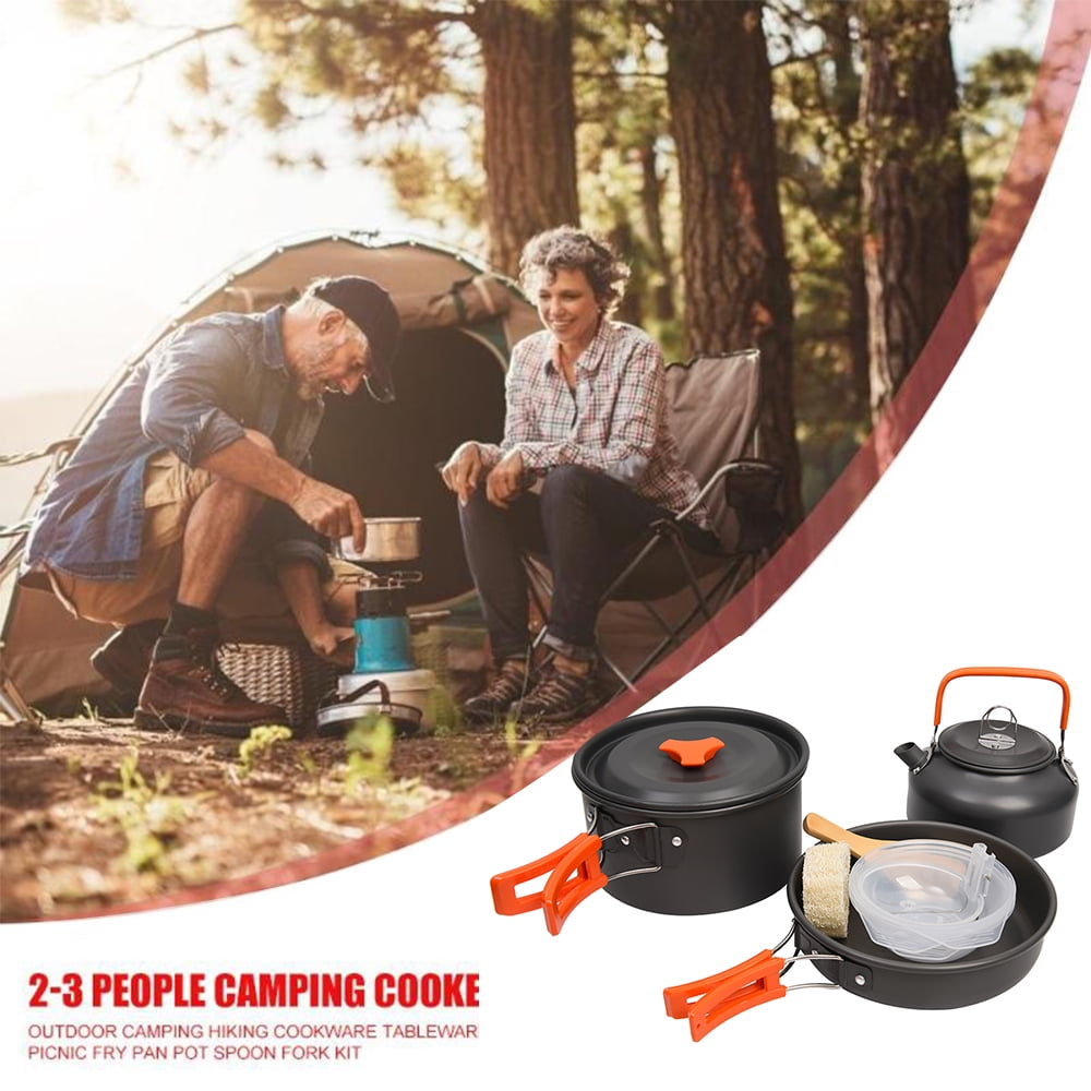 Willstar 10Pcs Outdoor Camping Hiking Cookware Cooking Kit Picnic
