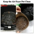 thumbnail image 3 of Air Fryer Silicone Pot with Handle Reusable Heat Resistant Round Tray Vegetables Chicken Beef Baskets for Air Fryer Oven Microwave 2Pcs, 3 of 12