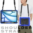 thumbnail image 7 of for iPad Pro 12.9 inch Case (2022/2021/2020/2018), 360 Rotating Shockproof Cover with Stand, Handle, Shoulder Strap, Blue, 7 of 7
