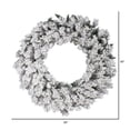 thumbnail image 2 of Vickerman 60" Flocked Snow Ridge Artificial Christmas Wreath, Unlit, 2 of 2