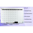 thumbnail image 5 of Better Office Products Real Glass Dry Erase Monthly Calendar Whiteboard with Markers and Eraser, 5 of 6