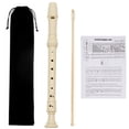 thumbnail image 4 of Soprano Descant Recorder Flute Instrument 8 Hole with Cleaning Rod - Beginner Music Wind Woodwind Instrument for Kids Students 𝗦𝗰𝗵𝗼𝗼𝗹 Band Class Learning, 4 of 9