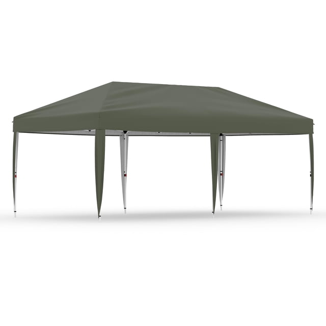 Carpa plegable resistente de 3x3 metros con 1 pared lateral de malla extraíble, montaje por una persona. Refugio comercial.