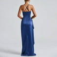 thumbnail image 5 of Sexy Backless Summer Dress Women 2025 Satin Party Long dress Elegant Evening Birthday Maxi Dress Blue L, 5 of 6