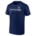 thumbnail image 2 of Men's Fanatics Navy Sporting Kansas City Fundamentals T-Shirt, 2 of 3