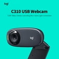 thumbnail image 2 of Cámara web Logitech C310 720P para videollamadas, conferencias, enseñanza en línea Irfora Cámara web, 2 of 5