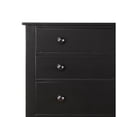 thumbnail image 2 of Benjaza 48" 5-Drawer Varied Size Transitional Pine Wood Chest in Black, 2 of 2