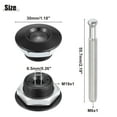 thumbnail image 4 of Unique Bargains 4 Pcs Black Bumper Quick Release Lock Latch Aluminum Alloy Hood Pin Lock Push Button Bonnet, 4 of 7