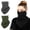Dark Grey & Black & Army Green, variant on Lanola Neck Gaiter 3 Pack, UPF 50+ Sun Protection Face Mask Bandana with Ear Hooks, Breathable Cooling Scarf for Hiking, Cycling & Running