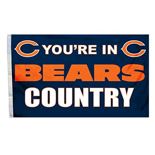 QIFEIHA Chicago Bears Drapeau Bannière 3 X 5 Pieds Drapeau