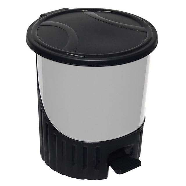Bote de Basura Plastic Trends con Pedal 14 l Gris