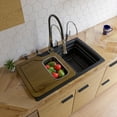 thumbnail image 6 of ALFI brand AB3520DI-BLA Black 35" Drop-In Single Bowl Granite Composite Kitchen Sink, 6 of 12