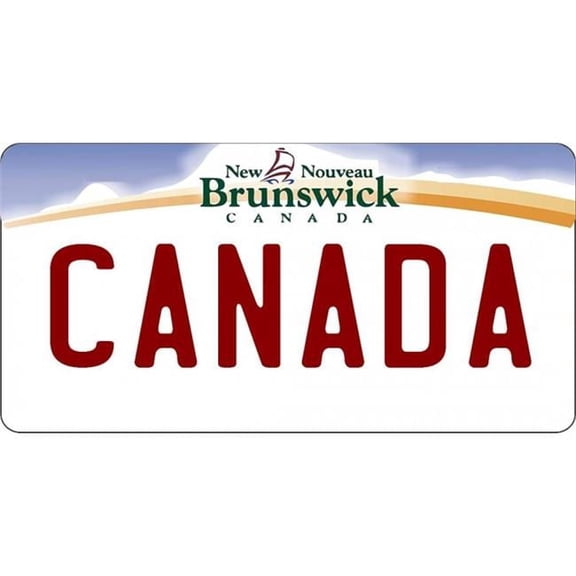 New Brunswick Canada Photo License Plate