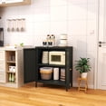 thumbnail image 4 of Bathroom Floor Cabinet,Storage Cabinet with Adjustable Shelf,Modern Freestanding Organizer,Farmhouse Buffet Sideboard,Accent Cabinets for Bathroom,Kitchen,Entryway, 4 of 11