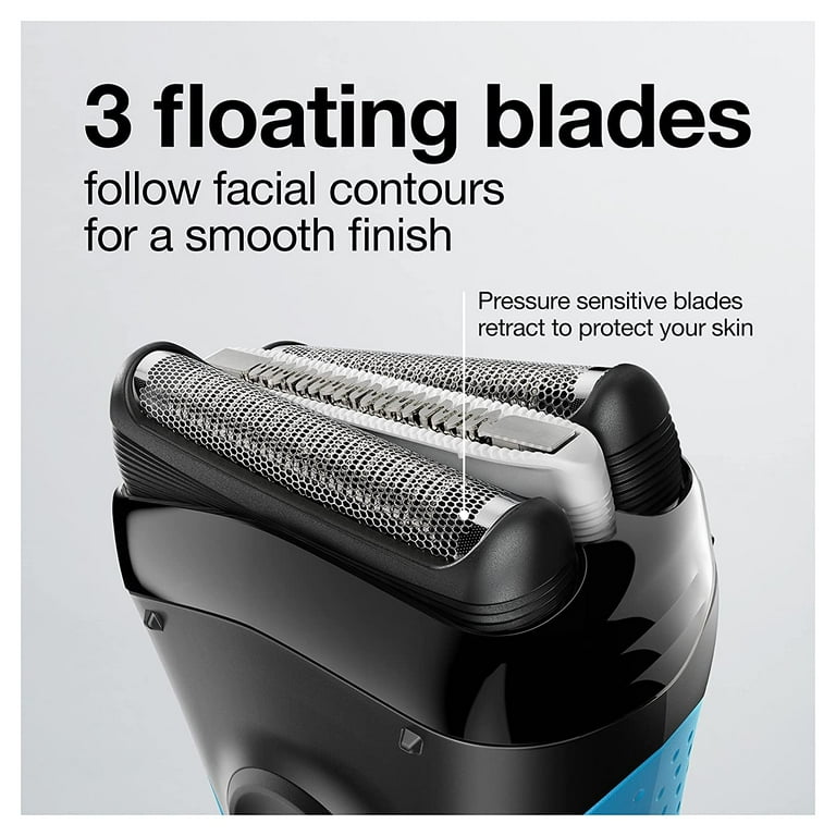 32B Shaver Replacement Head Foil & Cutter Cassette for Braun Series 3 Razor  320 330 340 350CC,Black 