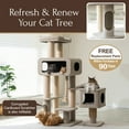 thumbnail image 6 of PetPals 71” Grand Maine Coon™ Cat Tree – Ontario, with Large Condo, Replaceable Cardboard Scratcher (Beige), 6 of 10