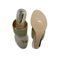 thumbnail image 5 of Gold Ethic Sandal Traditional Shoes Handmade Shoes Gift For Her Wedge Heel Sandal Ladies Shoes Indian Sandal, 5 of 5