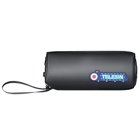 Bigcan Waterproof Storage Bag for Osmo Pocket 3 Accessories - Portable Organizer with Detachable Dividers Elastic Straps Magic Stickers and Zipper Design 205.7mm Length