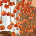 thumbnail image 5 of YIMWNYI Artificial Persimmon Garland, Lifelike Fake Fruit Decoration, Thanksgiving and Halloween Home Decor, Festive Hanging Ornament, Foam Fruit Pendant for Party and Kitchen Use, 5 of 8