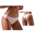thumbnail image 2 of M-3XL Women Silky Breathable Thong Solid Color Low Waist Elastic Waistband G-string Yoga Sport Briefs Underwear Nightwear3XL Gong Bohan LED, 2 of 2