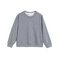 thumbnail image 3 of Gubotare Sweatshirts for Teens No Hood Sweatshirt Outfit Crewneck Pullover Baby Fall Clothes Size 13-14 (Dark Gray,13-14 Years), 3 of 5