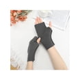 thumbnail image 5 of INSPIRE CHIC Fingerless Fleece Gloves Lightweight Warm Wrist Cover Short Arm Warmers One Size Dark Grey, 5 of 6
