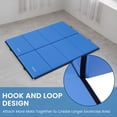 thumbnail image 5 of BalanceFrom Folding Exercise Mat, 10ft x 4ft Four Fold Exercise Mat with Carrying Handles for Yoga, MMA, Gymnastics and Home Gym Protective Flooring, 2-inch Thick, Blue, 5 of 7
