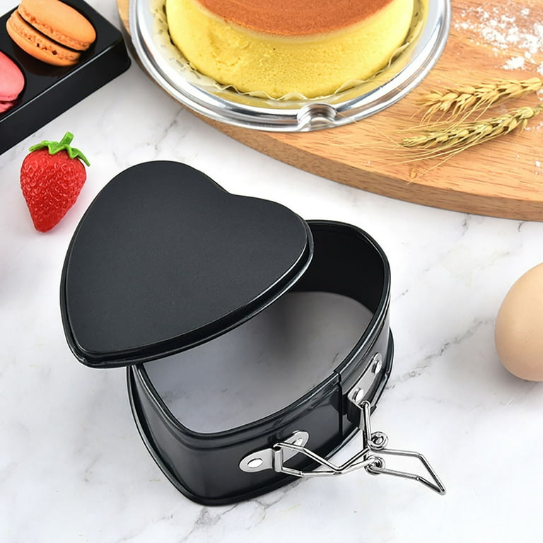 Harliver inch Heart Shape Mini Cheesecake Pan, Cake Pan Heart