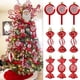 thumbnail image 2 of Colgante de bastón de caramelo para Piruleta de Navidad, 6 piezas, bola colgante para árbol de Navidad, adornos navideños para el hogar, regalo de Año Nuevo 2024, 2 of 4
