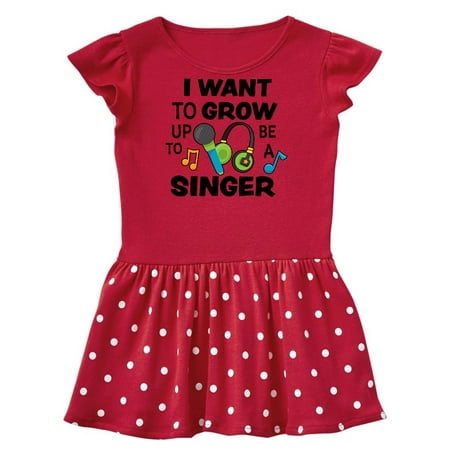 

Inktastic I Want To Grow Up To Be A Singer Gift Baby Girl Dress