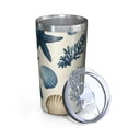 thumbnail image 2 of Coastal Coral Starfish 10oz Tumblers Stainless Steel Tumbler with Lid and Straw,Vacuum Insulated Double Wall Travel Tumbler Cups with Cleaning Brush for Coffee, Tea, 2 of 4