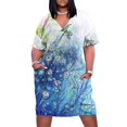 thumbnail image 1 of Vestido holgado de margaritas delicados vestidos de playa con bolsillo Verano, 1 of 6