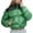 Green, variant on Lovskoo Winter Coats for Women Quilted Jacket Fashion Long Sleeved Solid Color Stand Collar Pocket Short Cotton Padded Jacket Overcoat Green