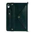 thumbnail image 4 of for iPad (A16) 11th Gen 2025 / iPad 10th Gen 10.9" 2022 PU Leather Case, with Pencil Holder, Money Pocket, Shoulder/Hand Strap, Card Slots Kickstand Flip Cover, Full Body Protection, Darkgreen, 4 of 7