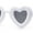 White - Black, variant on Womens Bubbly Bloated Round Balloon Heart Plastic Sunglasses All Black