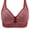 Wine, variant on Sports Bras for Women Plus Size Extra Support Strapless Bra for Big Bust Plus Size Racerback Padded Bra Clear Strap Bras for Women Ladies Sports Bras Sale