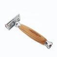 thumbnail image 5 of Maquinilla de afeitar manual, maquinilla de afeitar con mango de bambú natural, maquinilla de afeitar unisex sostenible con patrón de grano de madera de diamante maquinilla de afeitar, 5 of 5