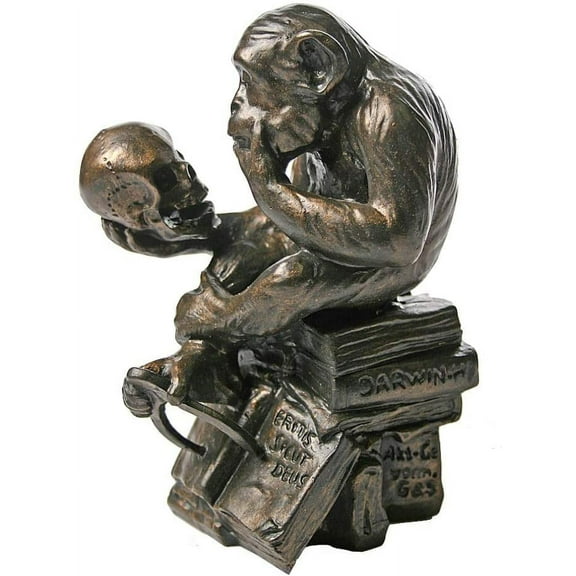Monkey with Skull Statue (1892-93) by Rheinhold
