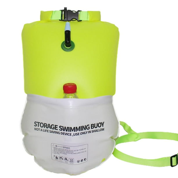 Boya De Natación De 20L, Flotador De Remolque, Bolsa Impermeable, Bolsa De Almacenamiento, Burbuja De Natación Inflable Para Nadadores Y Bolsa De Flotador De Natación De Triatlón seitruly VI012596-02