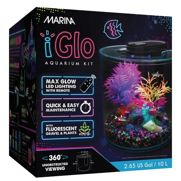 Aquarium équipé 360 iGlo Marina, 10 L (2,65 gal US)