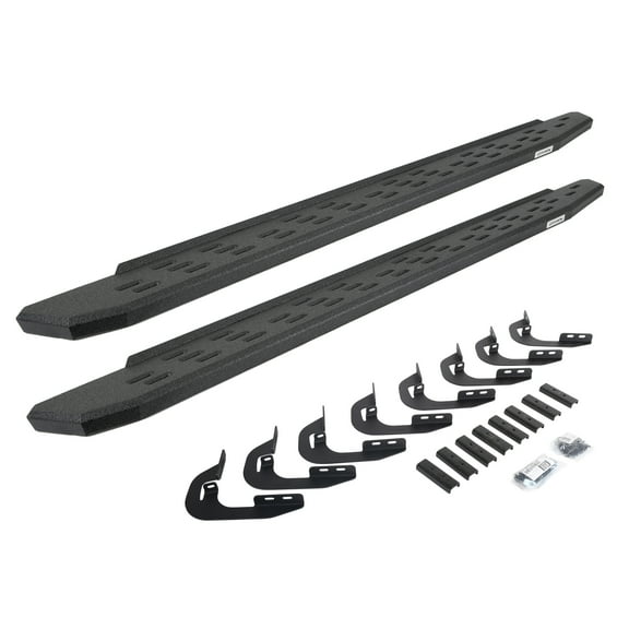 Go Rhino 69605880T RB30 Running Boards with Mounting Bracket Kit For 14-19 GMC, Chevrolet Fits select: 2014-2019 CHEVROLET SILVERADO, 2014-2019 GMC SIERRA