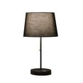 thumbnail image 4 of Ore International 20.75" In Sterling Matte Non-Gloss Black Table Lamp W/ Wireless Charging Station And Usb Port, 4 of 4
