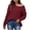 Wine, variant on Bpmpbo Women's Cable Knit Hooded Sweater, V-Neck Long Sleeve Loose Pullover, Cozy Oversized Winter Top, Soft Yarn for Casual Outfit