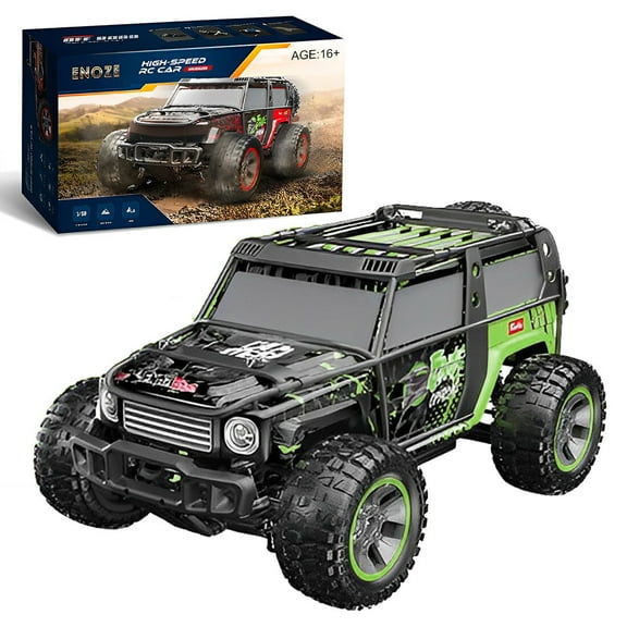 1/10 2.4G RC Climbing Car 4WD Brushless Off-Road Vehicle 65KM/H High Speed Metal Chassis Ready to Run Green