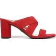 thumbnail image 2 of Vionic Women's Merlot Heeled Sandal Red Suede 9W, 2 of 5