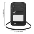 thumbnail image 4 of Cartera para Pasaporte con Cuello, Organizador de Documentos, Tarjetero, Color Gris, 4 of 6